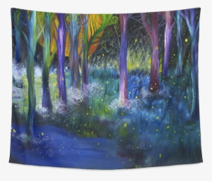 Fireflies Forest Tapestry
