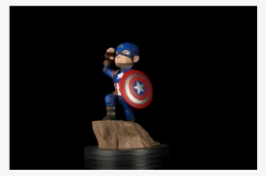 Marvel Comics Q-fig Figure Captain America Civil War - Captain America Q Fig