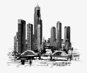 Downtown City Skyline - Png Fondos Edifificio