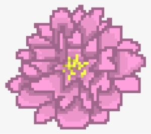 Chrysanthemum - Pixel Art Lilac Flower