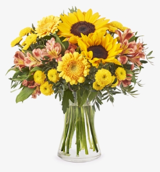 Sunflowers & Chrysanthemums - Sunflower In Mason Jar