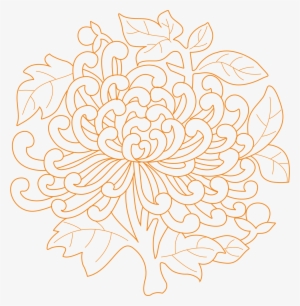 Jpg Black And White Download Floral Design Chrysanthemum - Hoa Văn Hoa Cúc