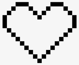 Top Images For Zelda Heart Pixel Art Minecraft On Picsunday - Black And White Pixel Heart