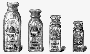 Download Free Vintage Honey Jar Clip Art - Vintage Honey Bottle