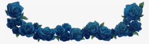 Rose Banner Png - Blue Flower Banner Png