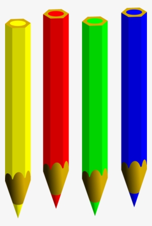 Pencil Computer Icons Coloring Book Pens Free - 4 Pencils Clipart