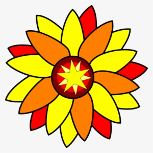 Original Png Clip Art File Sunflower Star Tatto Svg