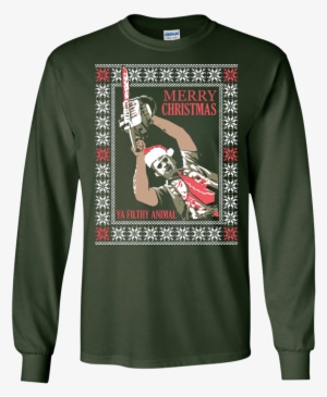 Leather Face Ugly Sweater - Christmas Story Sweater