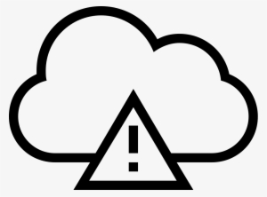 Cloud Error Outlined Interface Symbol Comments - Símbolo De Error