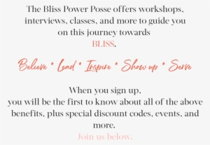 The Bliss Power Posse Offers Workshops, Interviews,