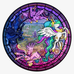 Crystals Drawing Stained Glass - Mlp Stained Glass