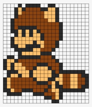 Draw Pixel Tanooki Mario