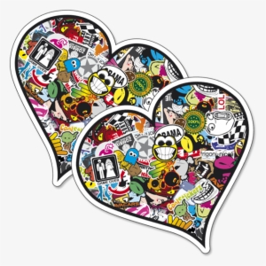 Heart Sticker Bomb