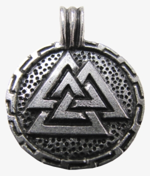 Round Valknut, Symbol Of Odin Necklace - Isle Of Skye Symbols