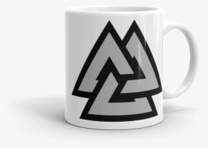 Valknut Coffee Mug - Viking Symbol No Background
