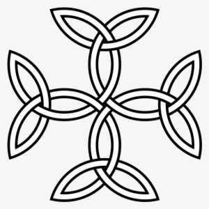 600px triquetra cross - celtic symbols