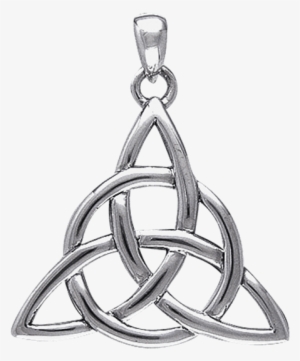 White Bronze Classic Triquetra Pendant - Law