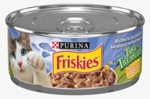Friskies® Tasty Treasures™ With Ocean Fish, Tuna & - Friskies Chicken & Cheese In Gravy Wet Cat Food