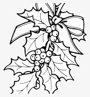 Printable Christmas Ornament Patterns Christmas Holly - Drawing Of Christmas Flowers
