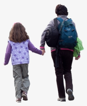 Kids Walking Png Download - Mother And Child Cutout