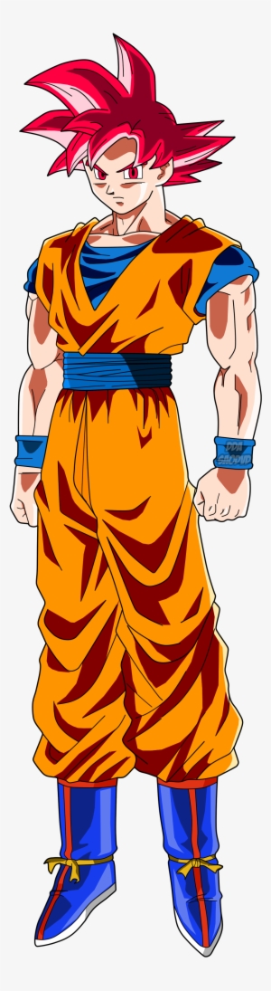 Drawing Goku Super Saiyan god - YouTube