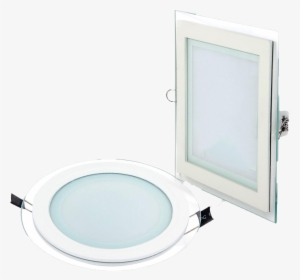 9w Led Glass Panel Ceiling Light Panel Round / Square - Led Lights In Pakistan Price