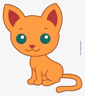 Cat Clip Orange - Clip Art