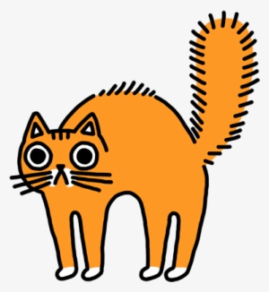 Orange Cat Stickers Messages Sticker-2 - Small Cat Cartoon Orange Cat