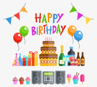Birthday Cake Party Euclidean Vector - Birthday Party Vector Png
