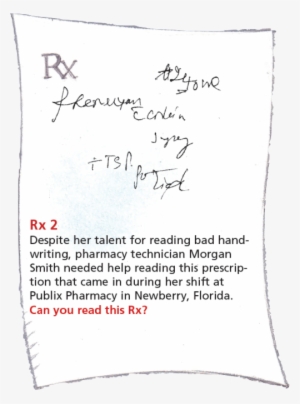 Despite Her Talent For Reading Bad Handwriting, Pharmacy - Decipher Prescription