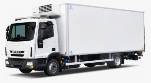 Large Box Truck Cooler With Tail-lift - Cargo Trucks Png