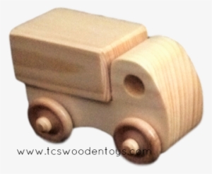 Handmade Chunky Wood Toy Mini Box Truck - Truck