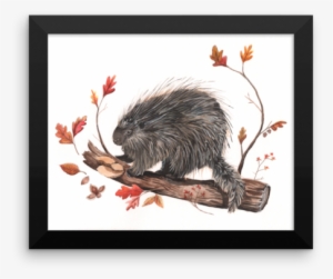 Porcupine Print - Beaver