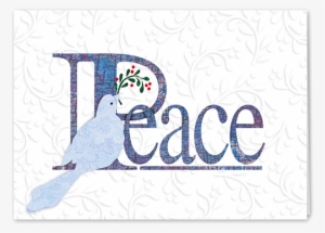 Picture Of Peace Dove Embossed Greeting Card - Greeting Card