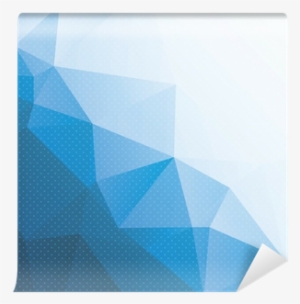 Abstract Blue Triangle Background With Dots Wall Mural - Triangle