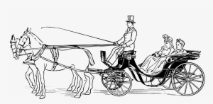 Victoria 1385 - Horse Drawn Carriage Clipart