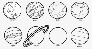 Planet Clipart Uranus - Black And White Pictures Of Planets
