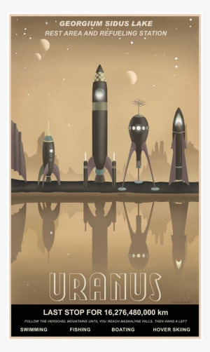 14 Intergalactic Travel Posters That Make Us Wish Space - Art Deco Sci Fi Poster