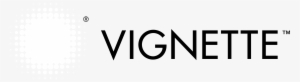 Vignette Logo Black And White - Domed 6 X 1.5 Rectangle Magnet #mjr10