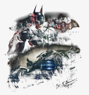 Arkham Knight Rider Pullover Hoodie - Batman Arkham Knight Batmobile - Maxi Poster - 61 X