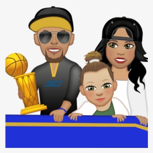 Stephen Curry, Riley Curry, Ayesha Curry - Steph Curry Family Emoji