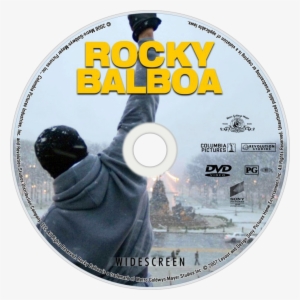 Rocky Balboa Dvd Disc Image - Movie Poster Sylvester Stallone Motivational Quote