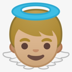 Baby Angel Medium Light Skin Tone Icon Noto Emoji People - Emoji Boy