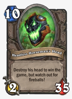 headless horseman's head - hearthstone headless horseman