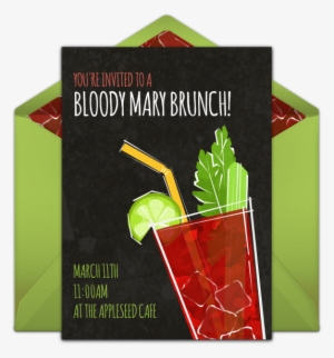 Bloody Mary Online Invitation - New Year Eve Plain Party Invitation
