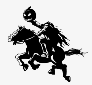 Headless Horseman Clipart - Black And White Headless Horseman Clipart