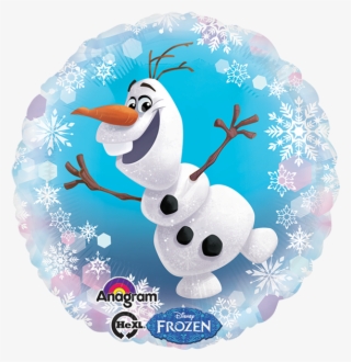 18" Frozen Olaf Standard Foil Round Balloon - 18" Disney Frozen Olaf Balloon - Mylar Balloons Foil