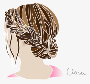 Graphic Free Stock Collection Of Free Drawing Braids - Braid Drawing Png