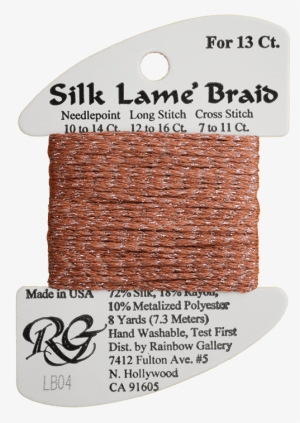Needlepoint Silk Lame Braid Thread Lb-04