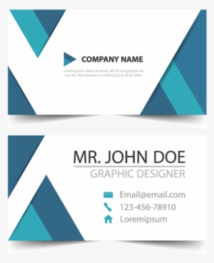 Blue Corporate Business Card Template For Free Download - Graphic Design